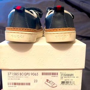Kids Blue Gucci Sneakers Size 23